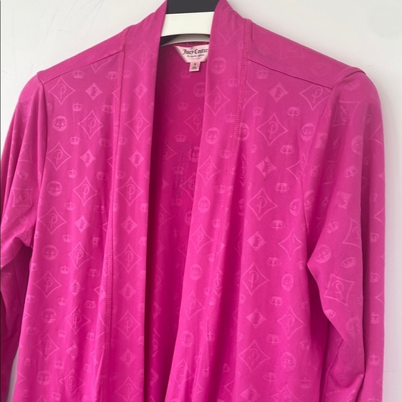 Juicy Couture Pink Robe Blinged Out Back Size Small - Picture 3 of 16
